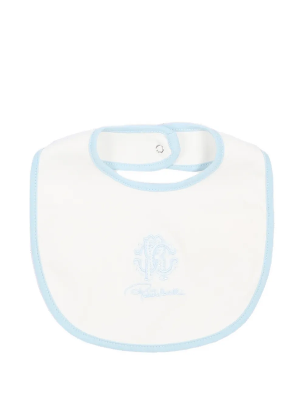 Roberto Cavalli Junior Drie tweekleurige rompers met geborduurd logo Wit