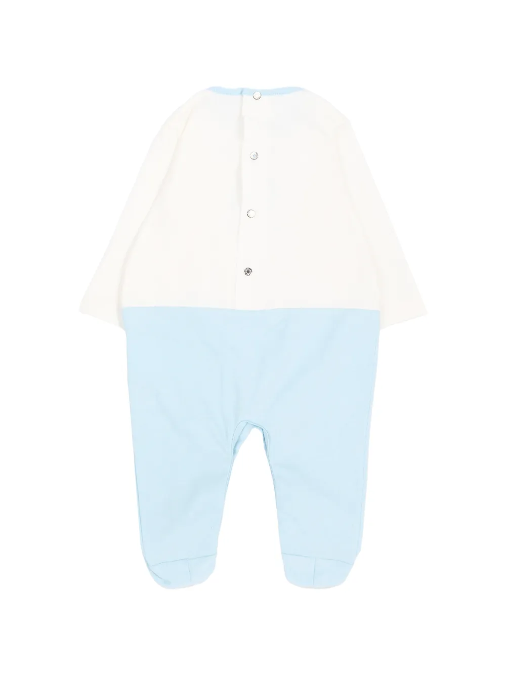 Roberto Cavalli Junior Drie tweekleurige rompers met geborduurd logo Wit