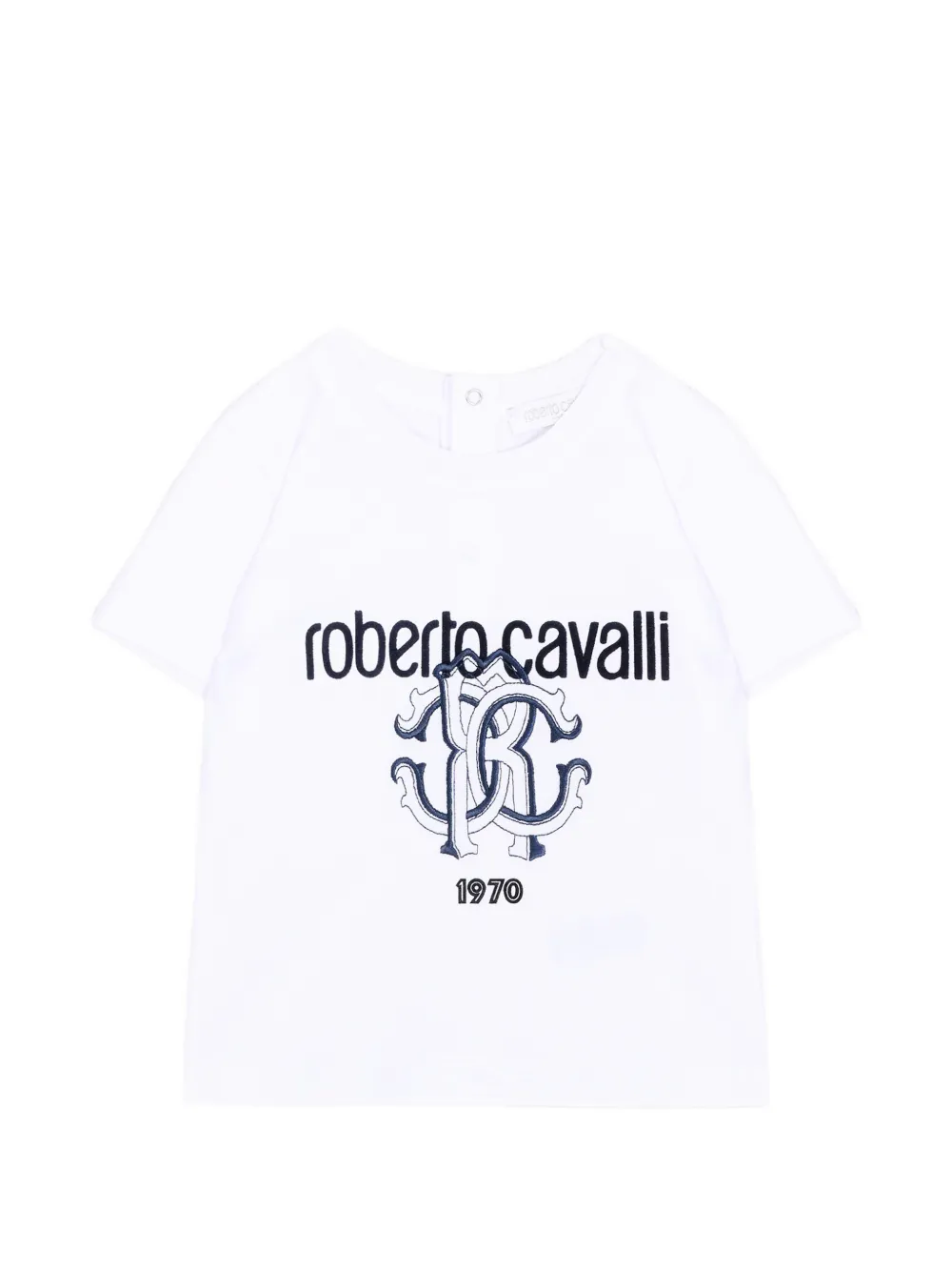 Roberto Cavalli Junior logo-print T-shirt - Bianco