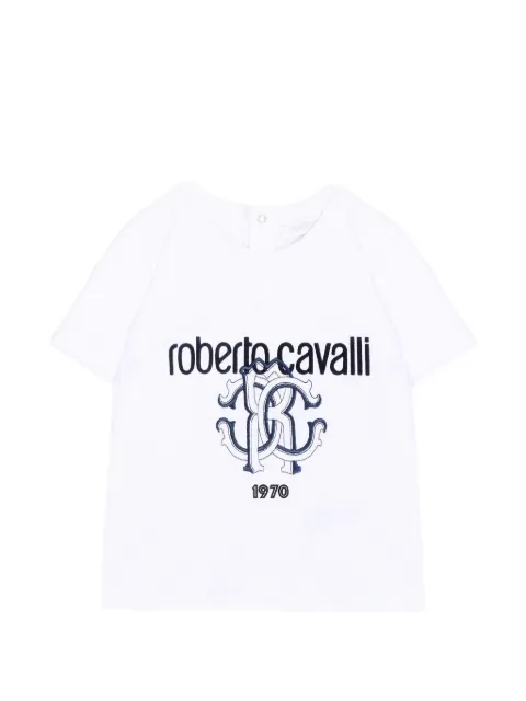Roberto Cavalli Junior logo-print T-shirt