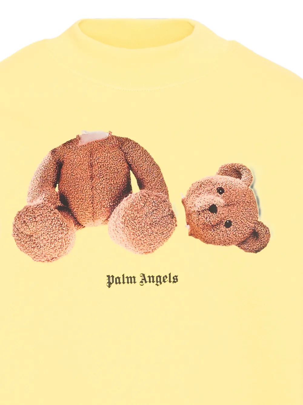 Palm Angels Kids Sweater met print Geel