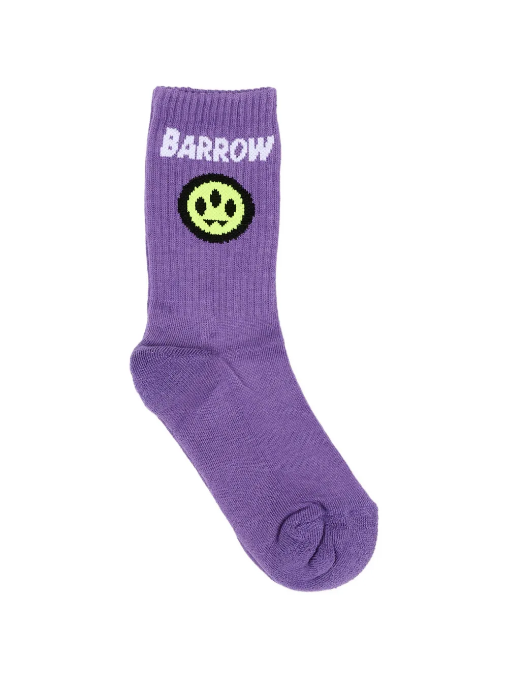 Barrow kids logo-intarsia ribbed-knit socks - Viola
