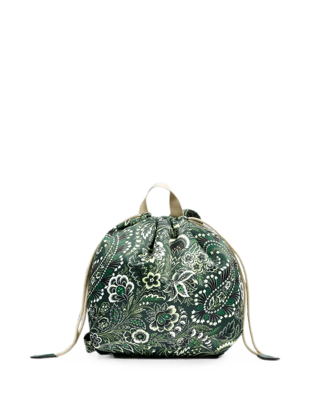 ETRO KIDS floral-print drawstring backpack - Verde