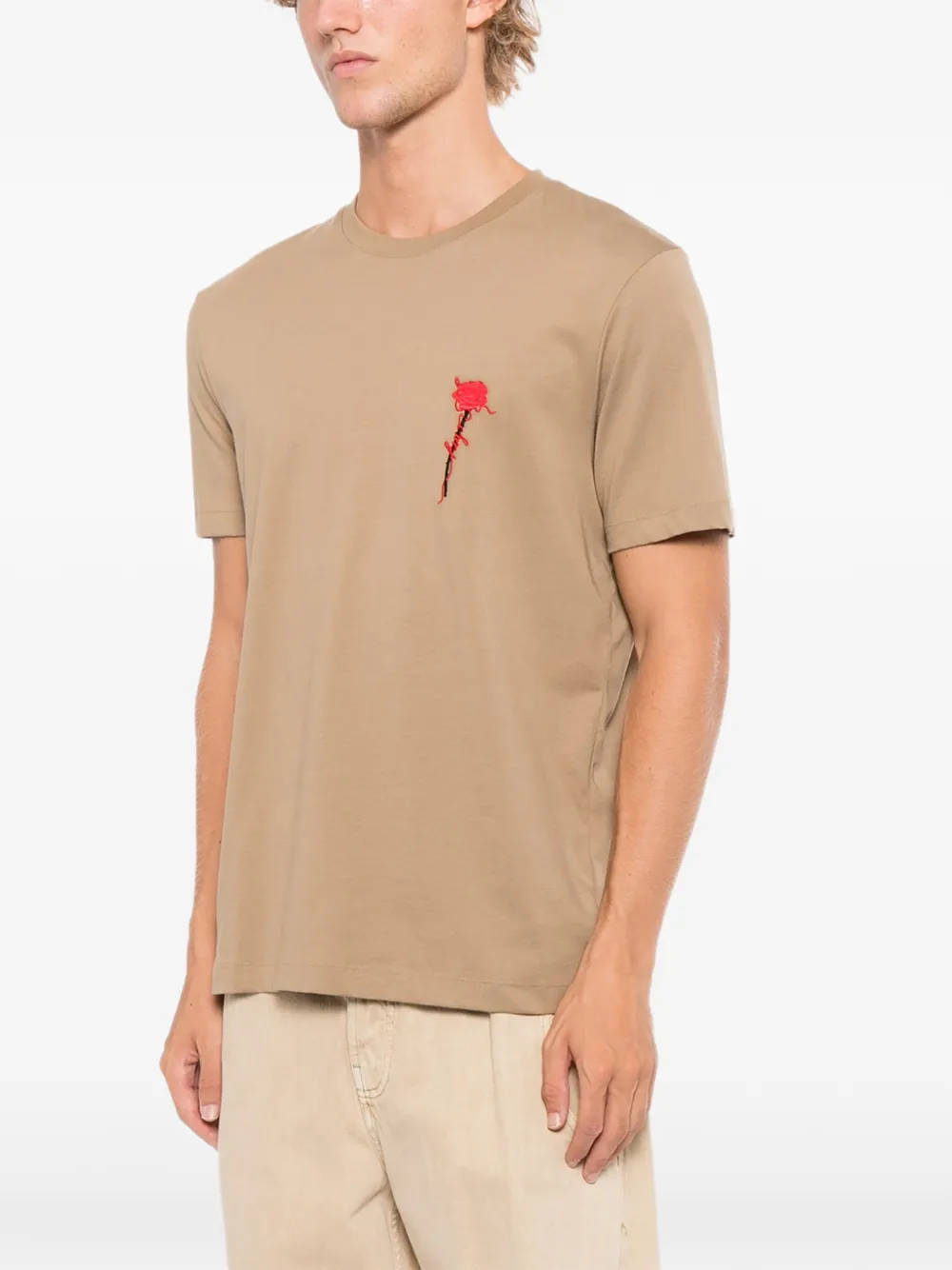 HUGO Diflow T-shirt Beige