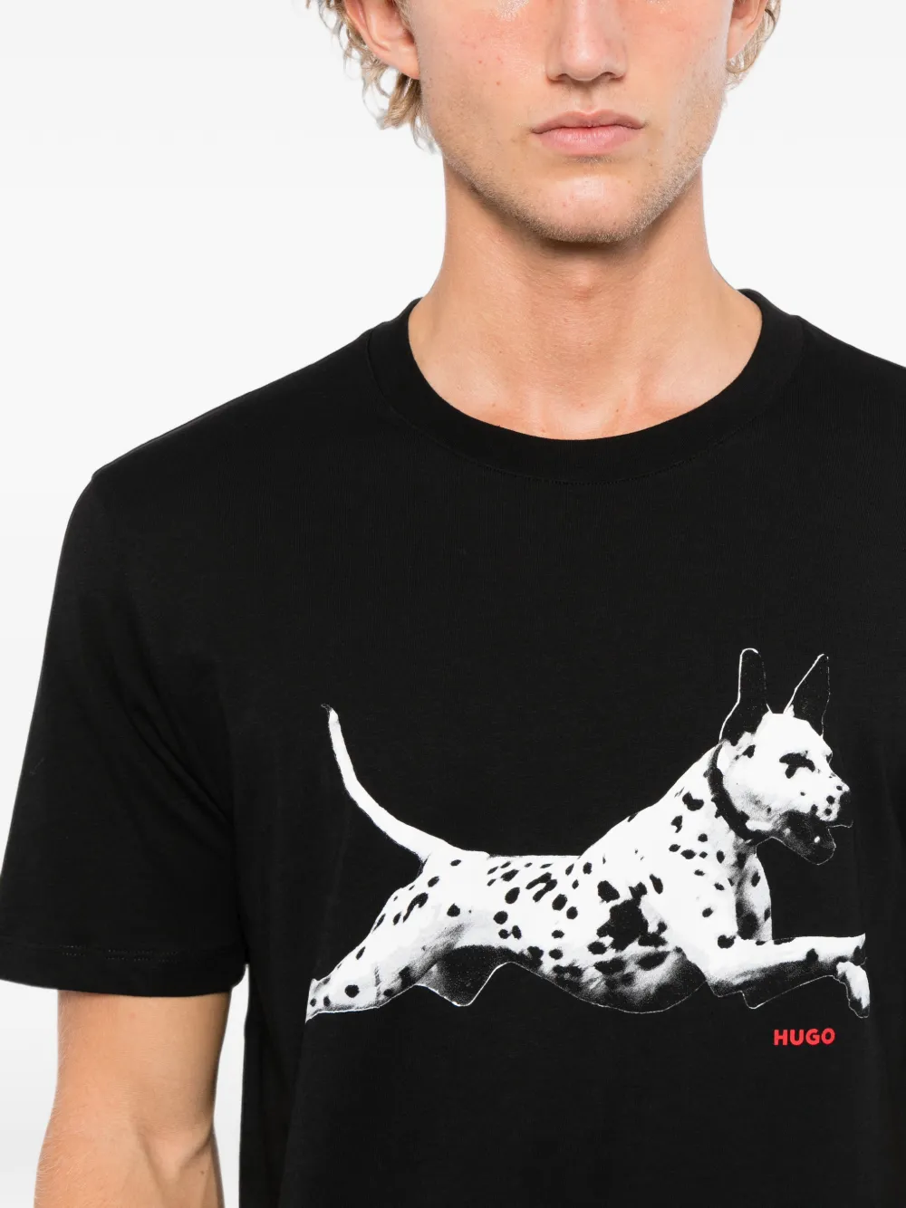 HUGO Dirunn T-shirt Zwart