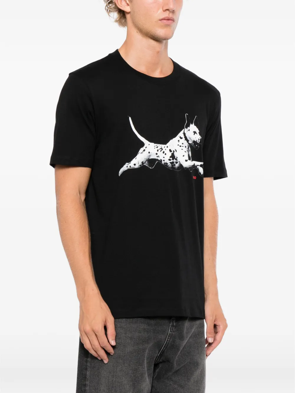 HUGO Dirunn T-shirt Zwart