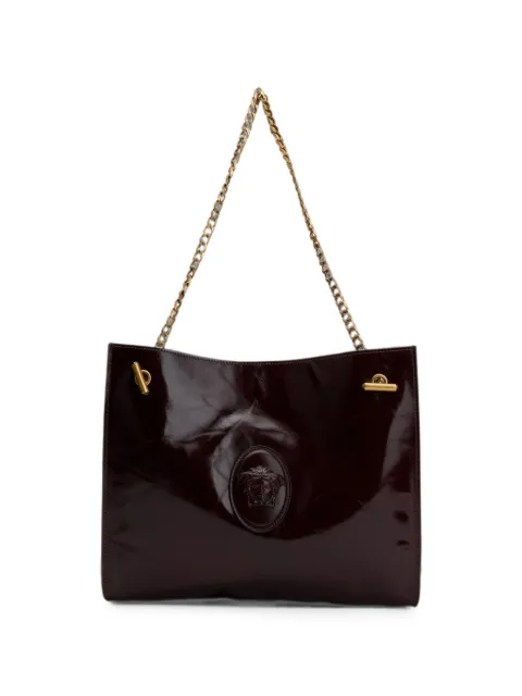 Versace Medusa-embellishment chain-strap tote bag