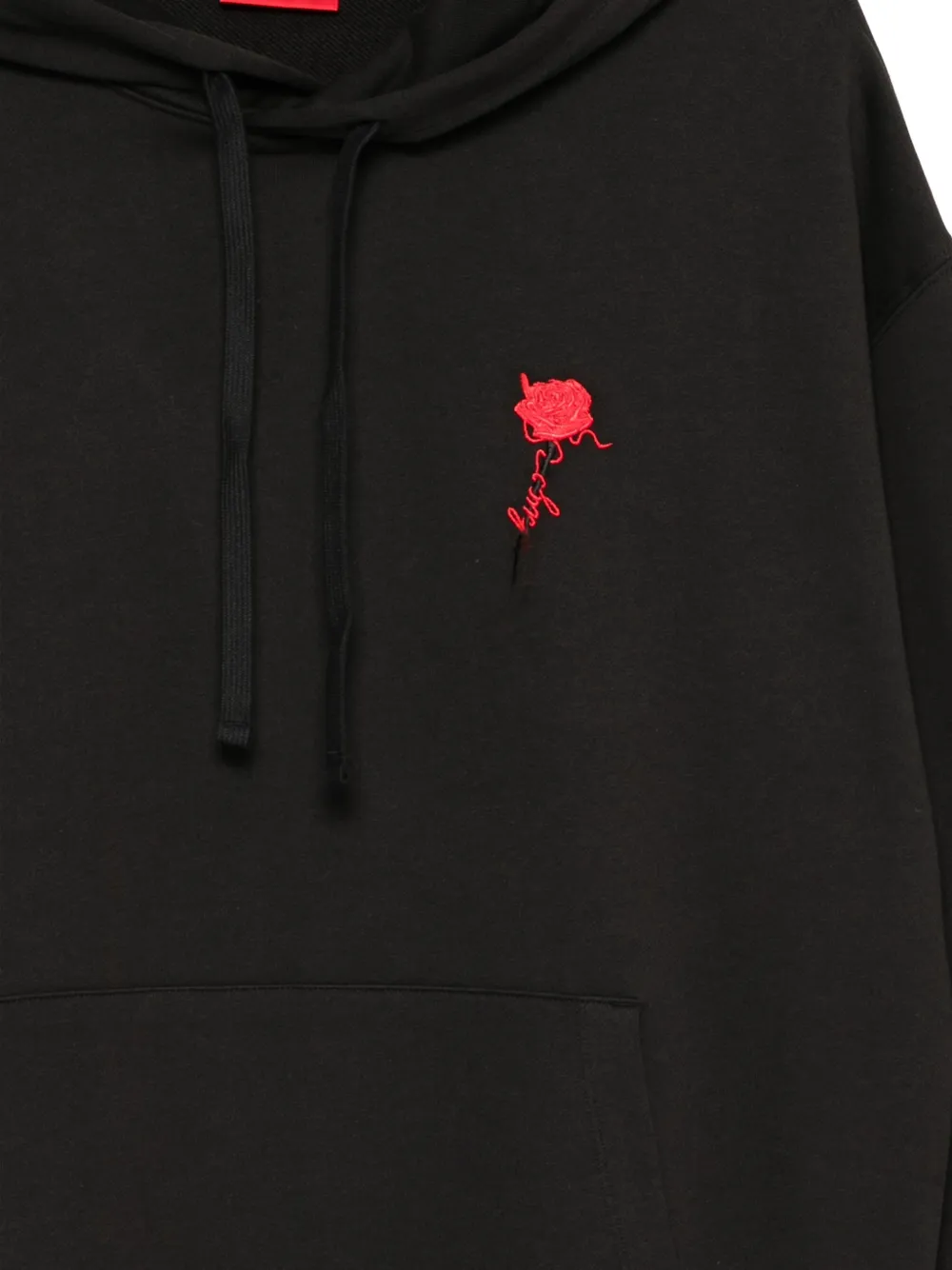 HUGO Diflowhood hoodie Zwart