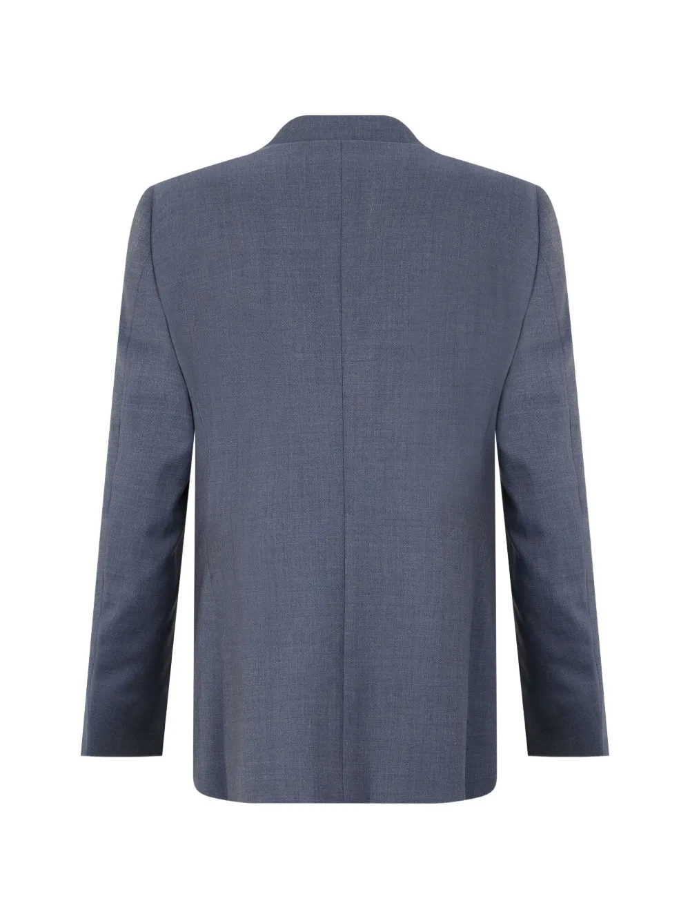 Canali wollen jack met enkele rij knopen Blauw