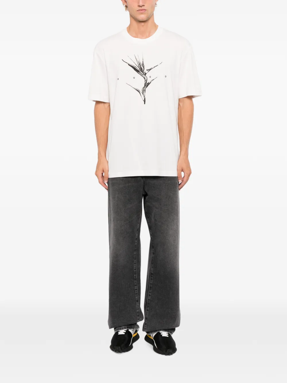HUGO Darise T-shirt Beige