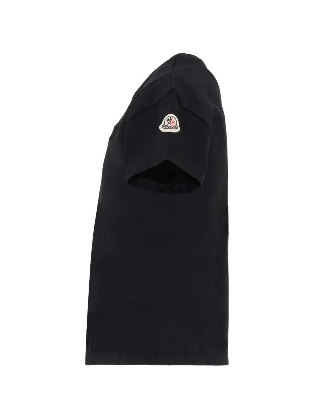 Moncler Enfant T-shirt met logo-reliëf Zwart
