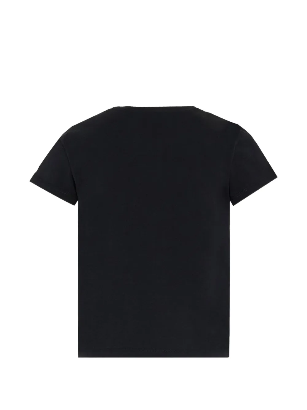 Moncler Enfant T-shirt met logo-reliëf Zwart