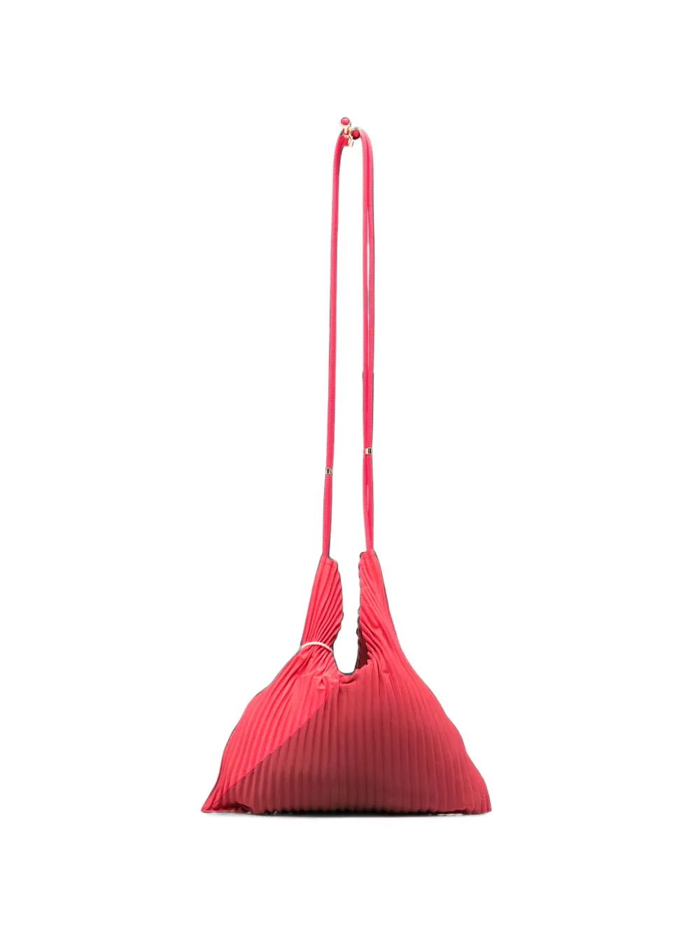MULTITUDES BAGS plissé-effect Babi shoulder bag - Rosso