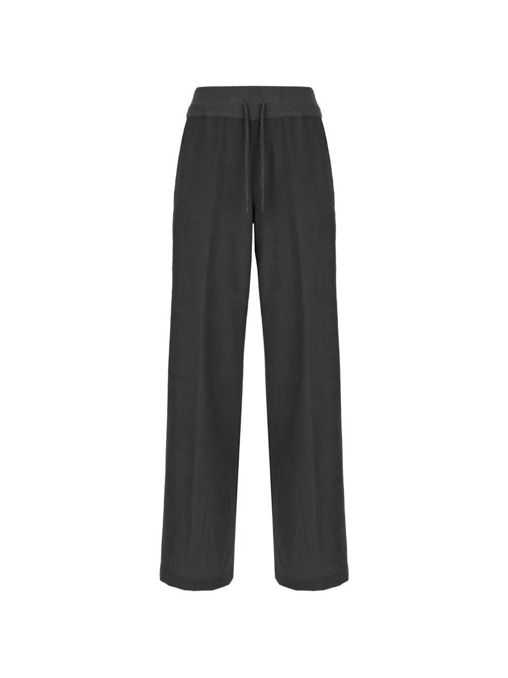 PANICALE drawstring-waist wide-leg trousers - Gris PANICALE drawstring-waist wide-leg trousers - Gris