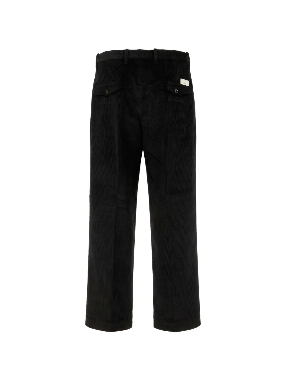 Nine In The Morning pleated corduroy trousers Zwart
