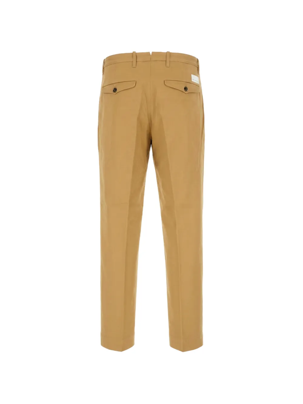 Nine In The Morning logo-patch straight-leg trousers Beige