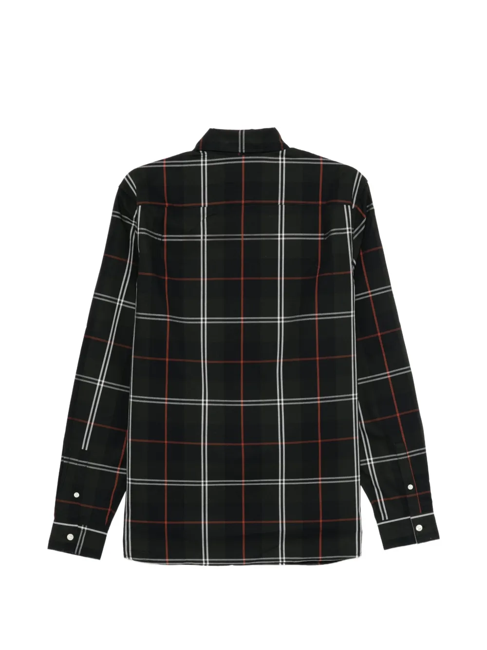 Fred Perry Popeline overhemd met tartan-ruit Groen