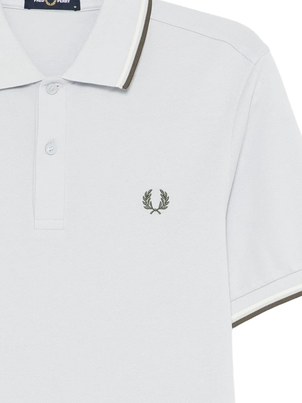 Fred Perry Poloshirt met dubbele afwerking Blauw