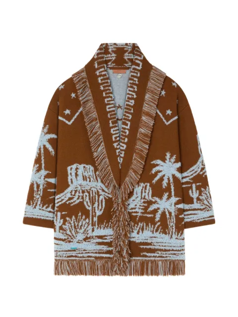 Alanui Canyon Spirit jacquard-knit cardigan