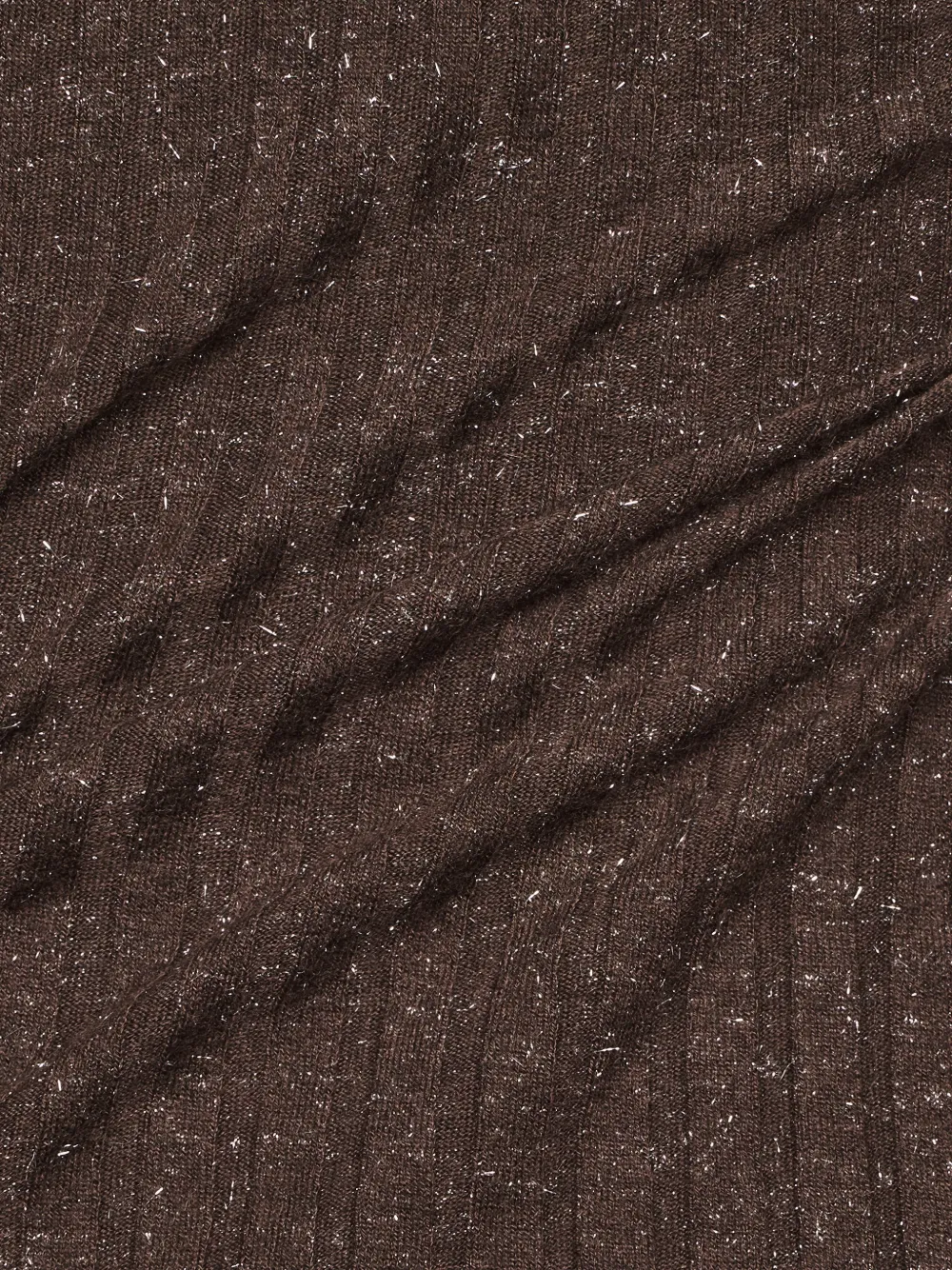 Brunello Cucinelli Ribgebreide jurk Bruin