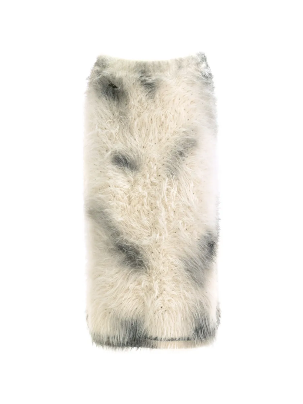 Maison Margiela fuzzy-texture midi skirt