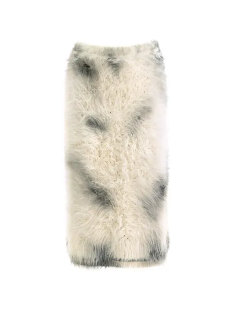 Maison Margiela falda midi texturizada