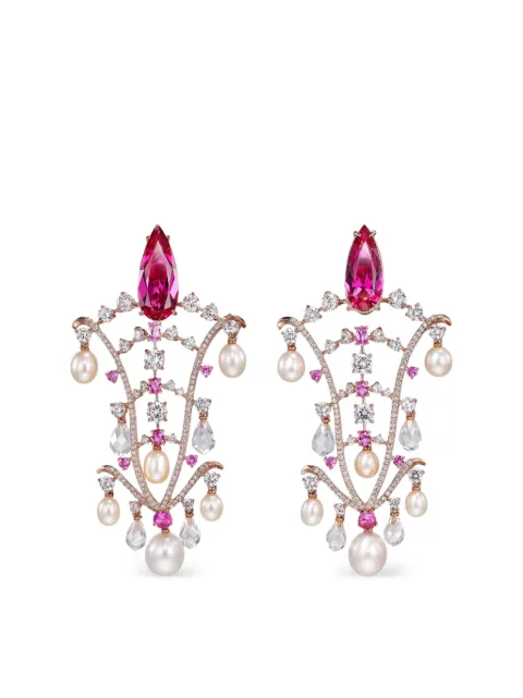 Anabela Chan Supernova pearl and diamond earrings