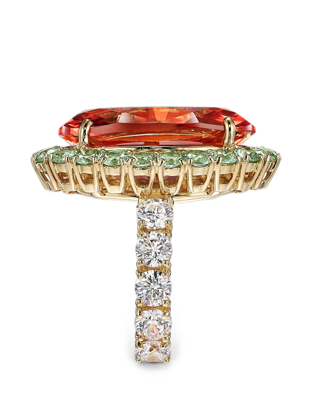 Anabela Chan Autumn Candy Crush Ring mit Saphir - Gold