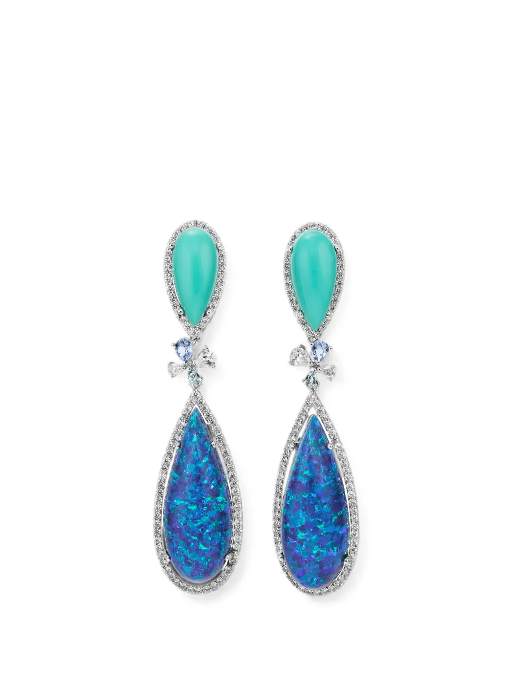 Anabela Chan Opal Papillon Ohrringe - Silber
