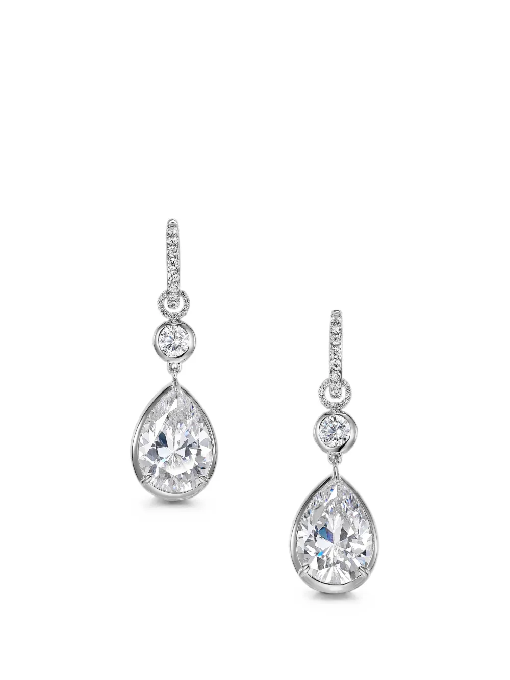 Anabela Chan Synthetische Diamantohrringe - Silber