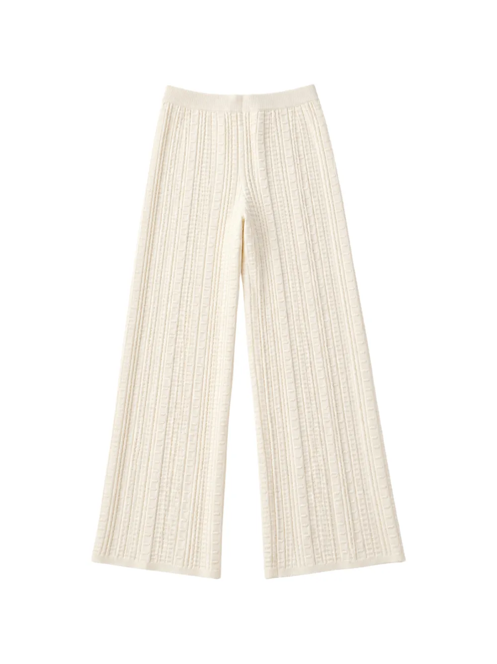 TWINSET cable-knit palazzo pants - Nude
