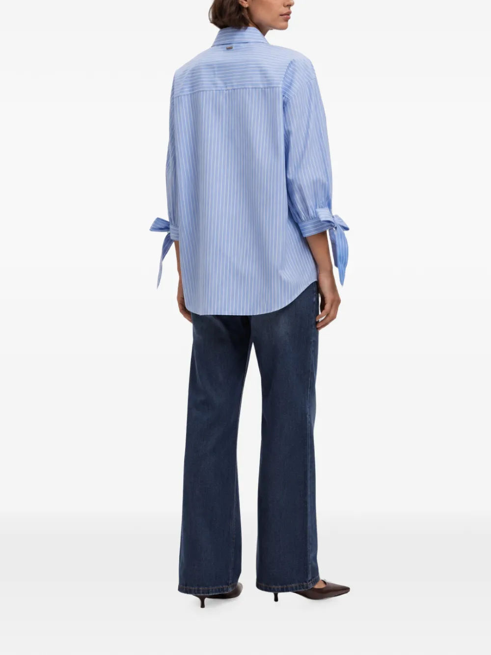 TWINSET Gestreept overhemd Blauw