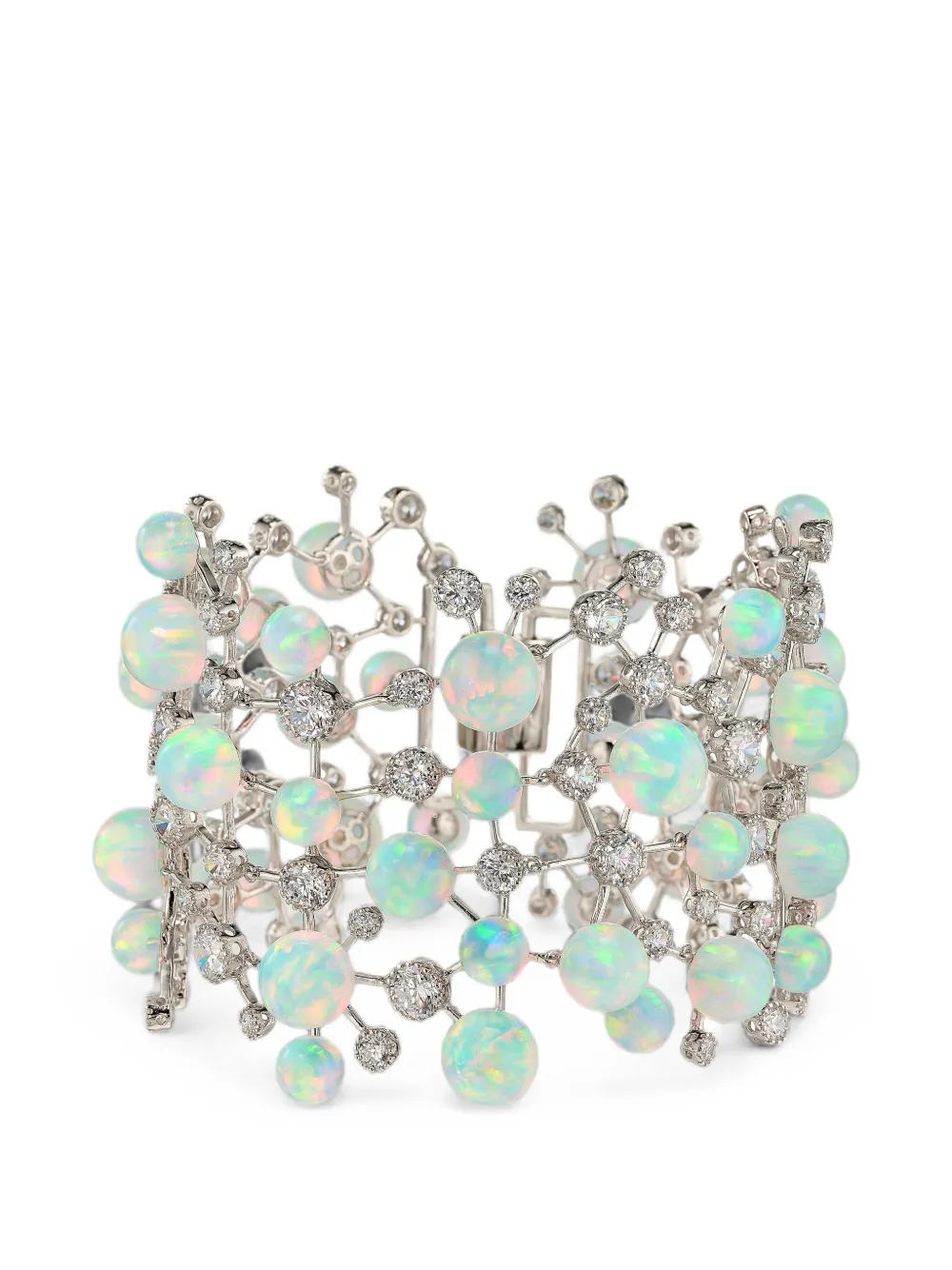 Anabela Chan Constellation Armband mit synthetischem Opal und synthetischem Diamant - Silber