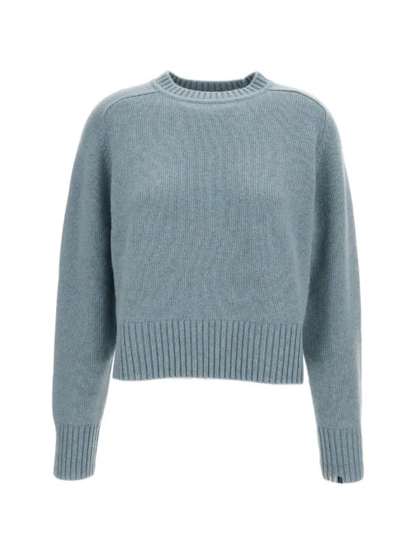 Extreme Cashmere X N.167 Crew-neck Ribbed-trim Sweater in Blue