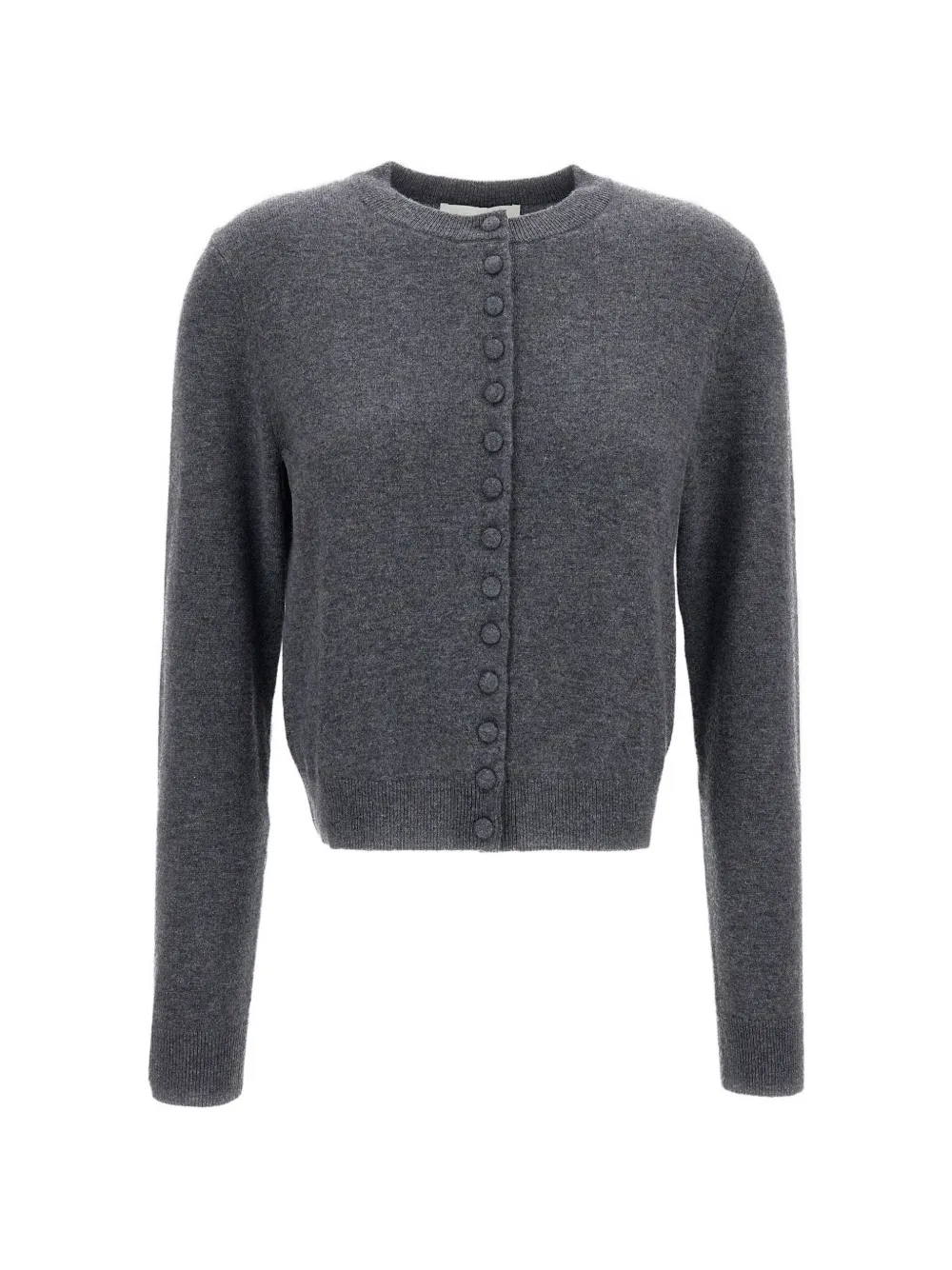 Lisa Yang Cropped-Cardigan mit Knöpfen - Grau