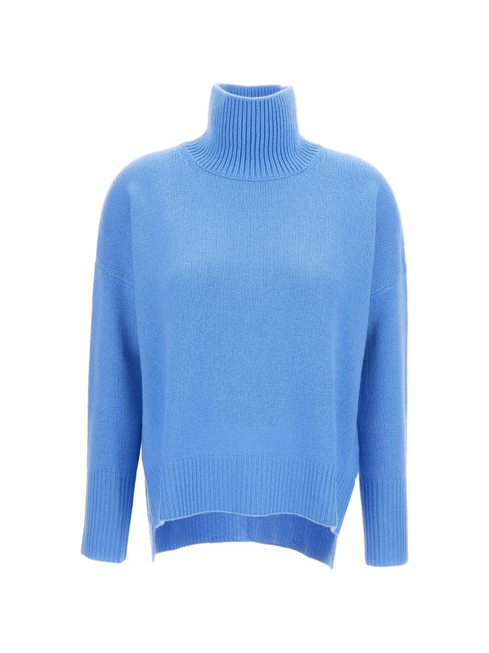 Lisa Yang heavy-knit asymmetric-hem sweater - Blu