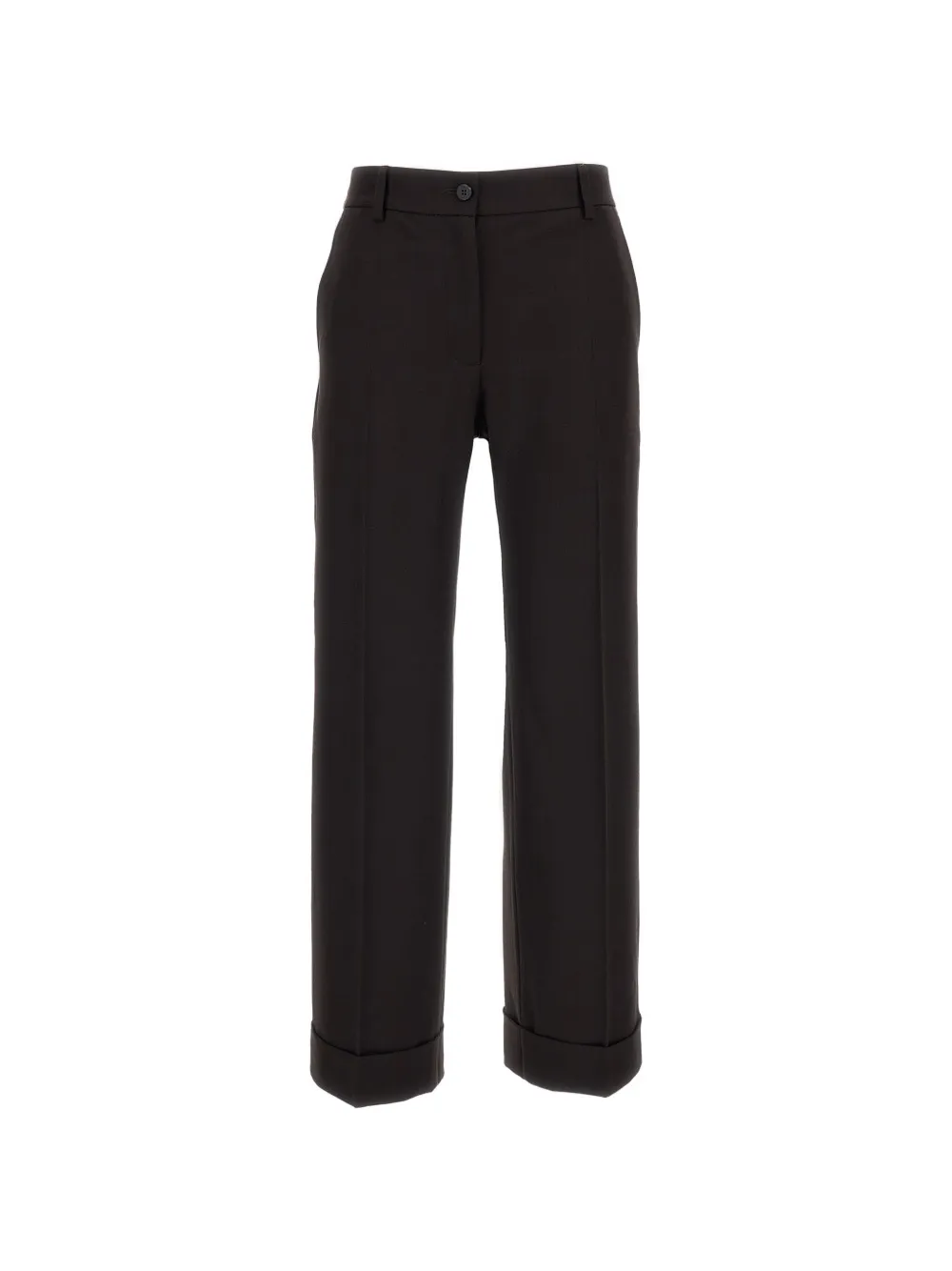 Alberto Biani turned-up hem trousers - Schwarz