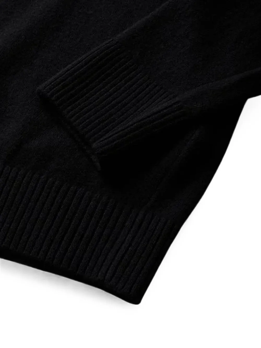 Stone Island Trui met logo-patch en polokraag Zwart