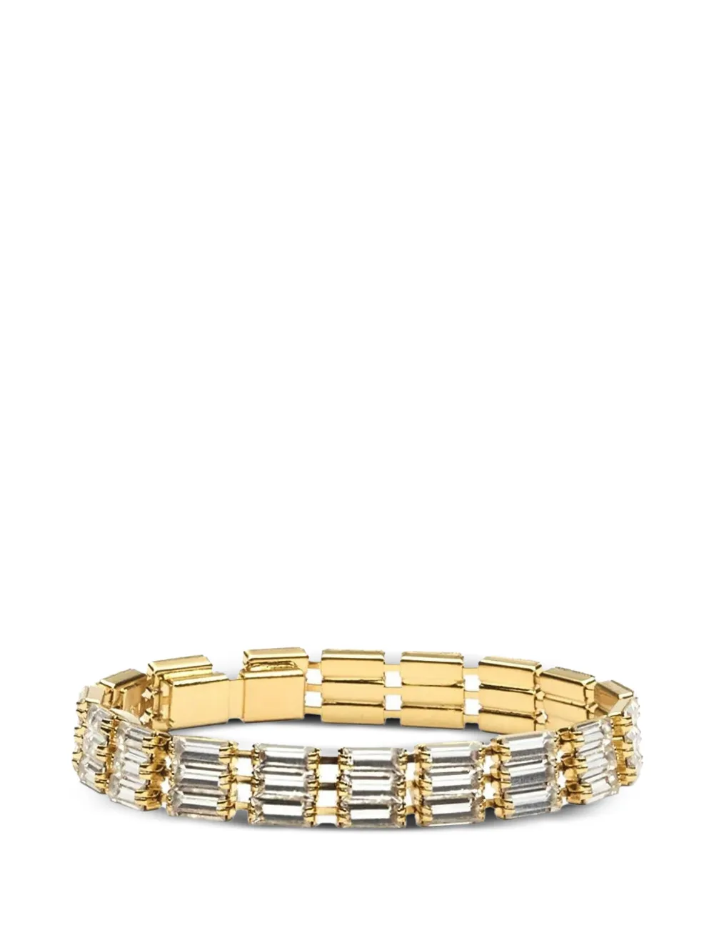 Sharra Pagano Bracciale Empire con cristalli - Oro