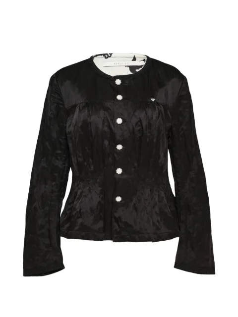 Renli Su gathered silk jacket