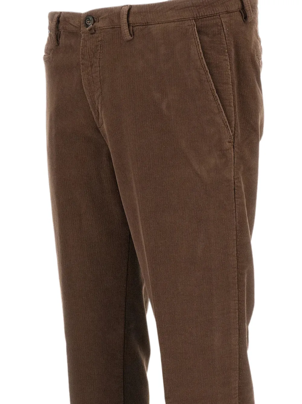 Briglia 1949 Slim-fit broek met riemlus Bruin