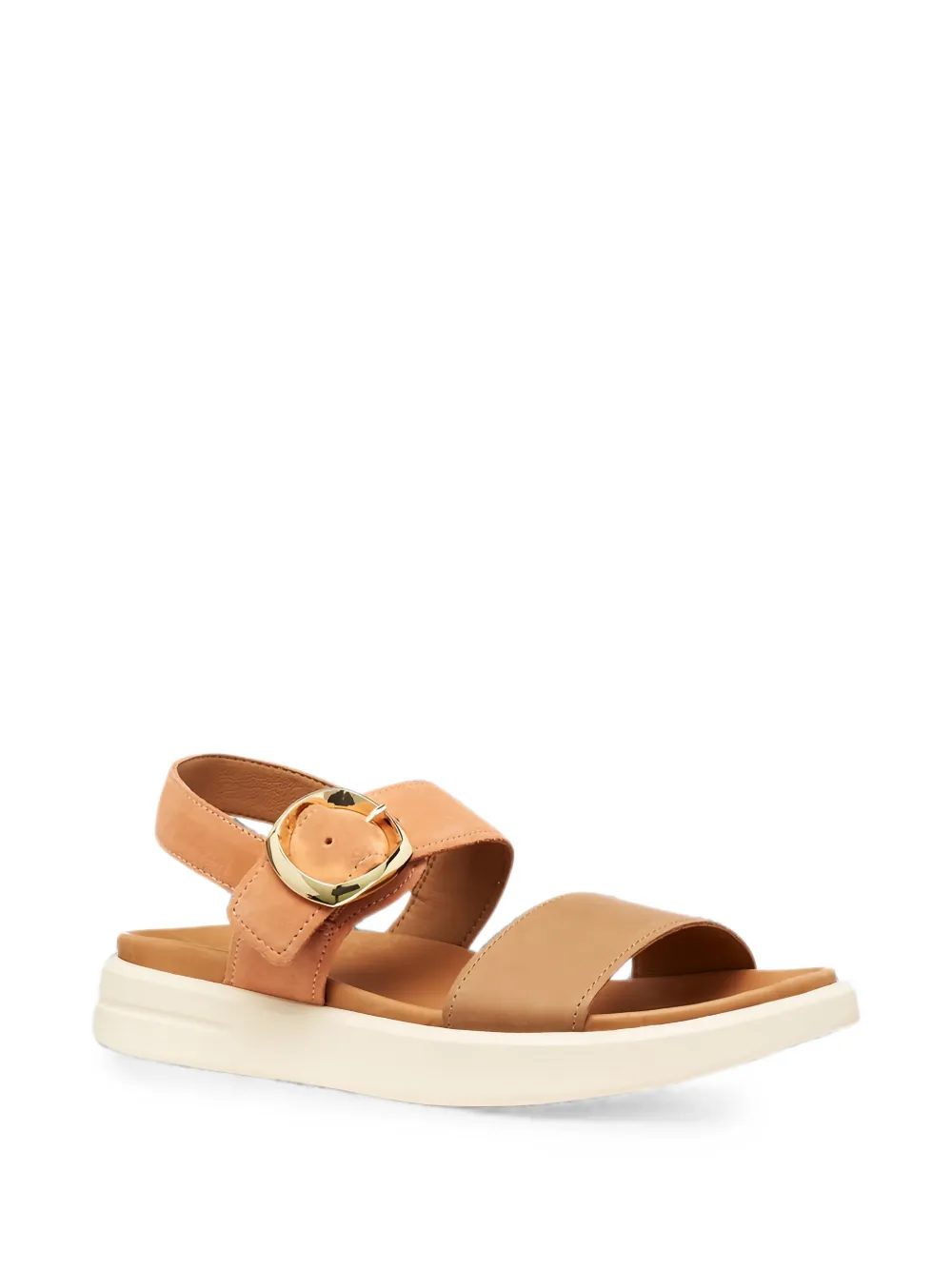 Geox Xand 2S buckle-fastening metallic sandals Bruin