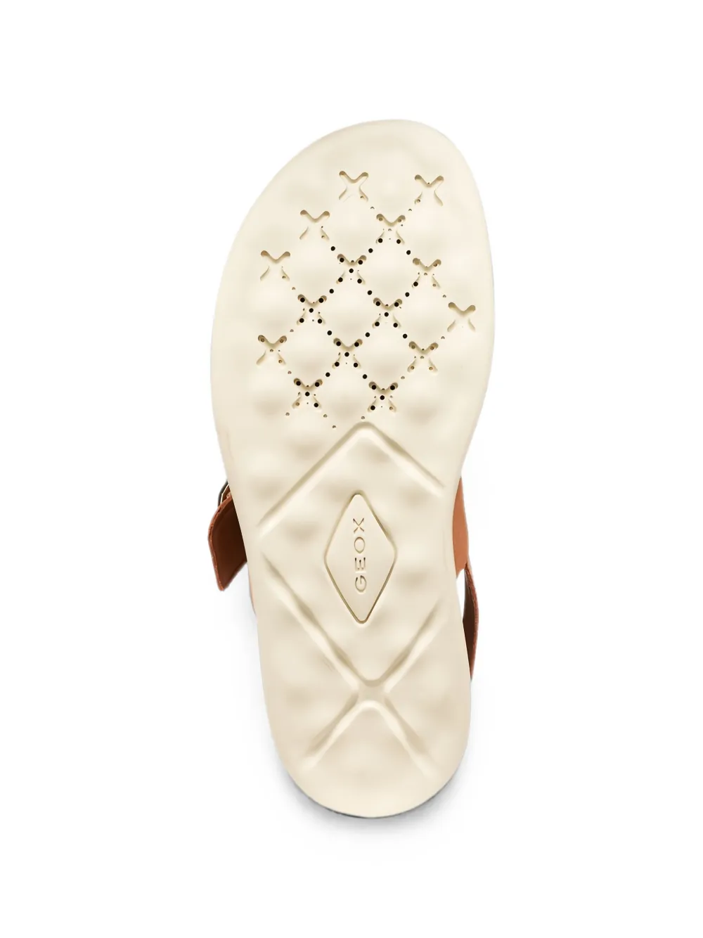 Geox Xand 2S buckle-fastening metallic sandals Bruin