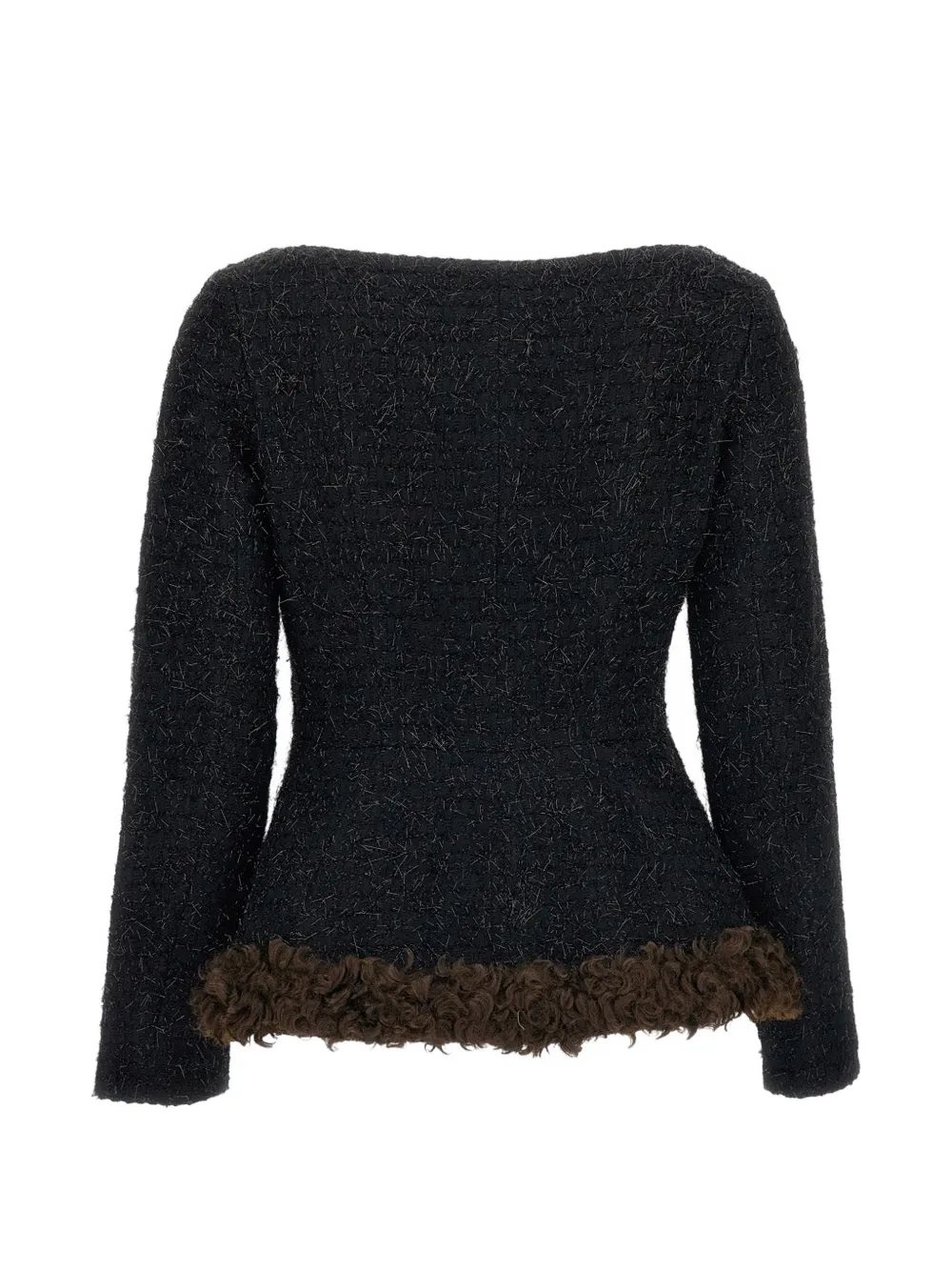 Simone Rocha Tweed jack Zwart