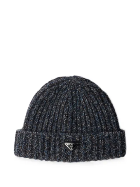 Prada mouliné cashmere and wool beanie