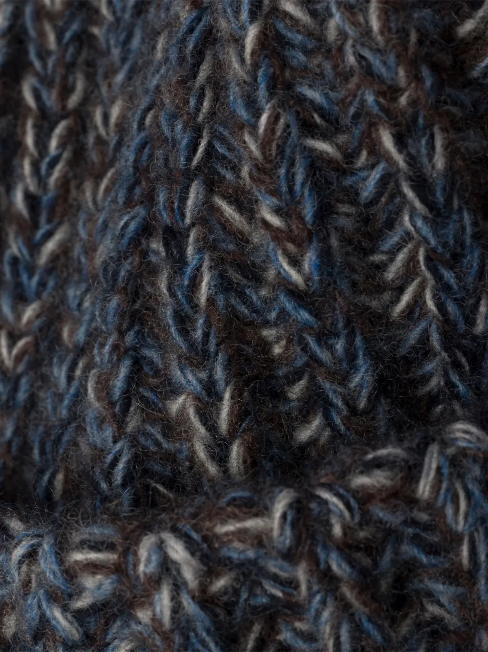 Prada Mouliné kasjmier en wollen muts Blauw