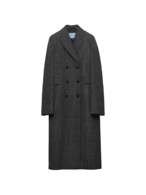 Jil Sander ファーカラー ダブルコート | グレー | FARFETCH JP