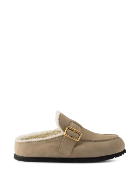 Prada suede mules