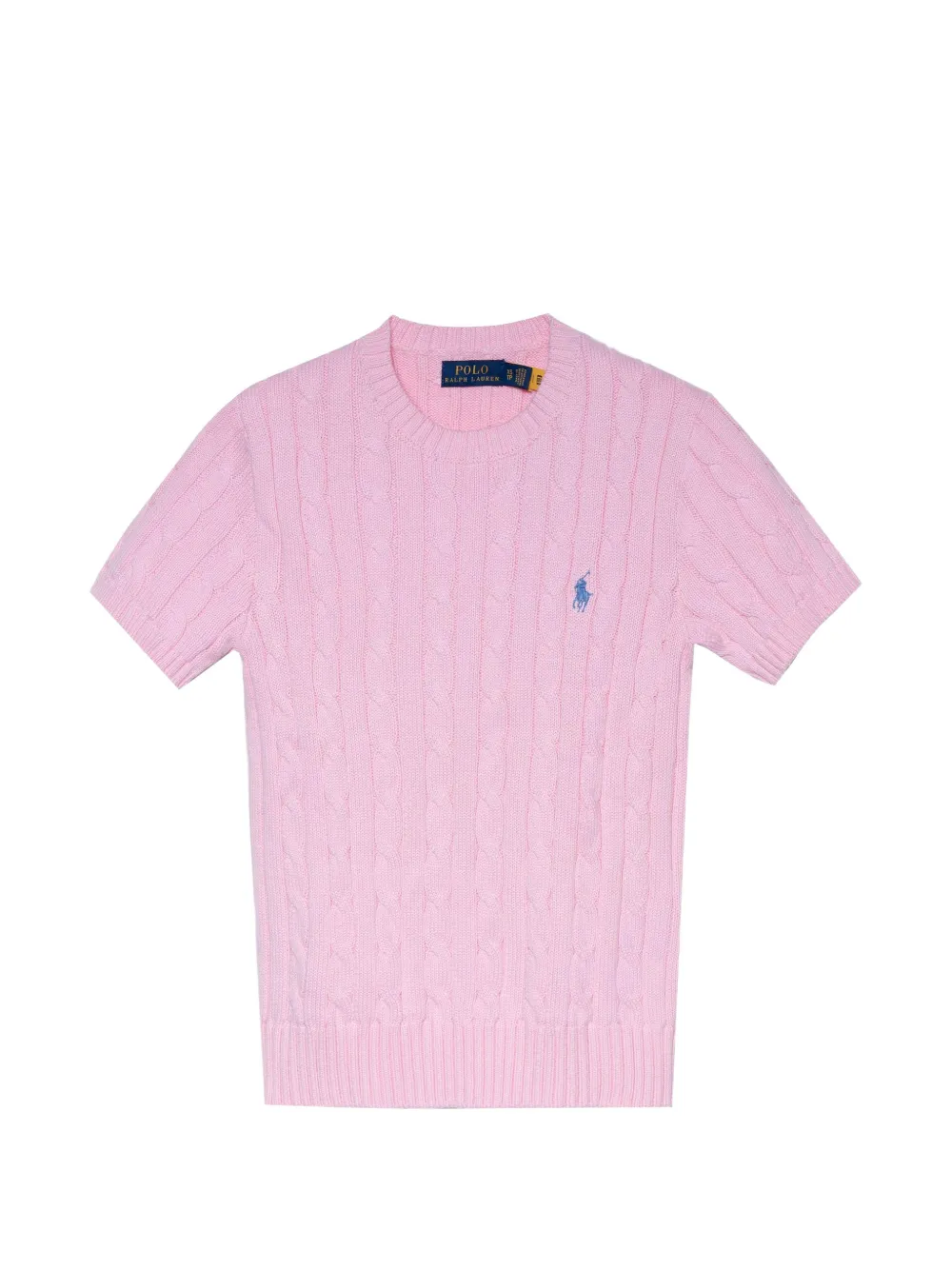 Polo Ralph Lauren cable-knit short-sleeve top - Rosa