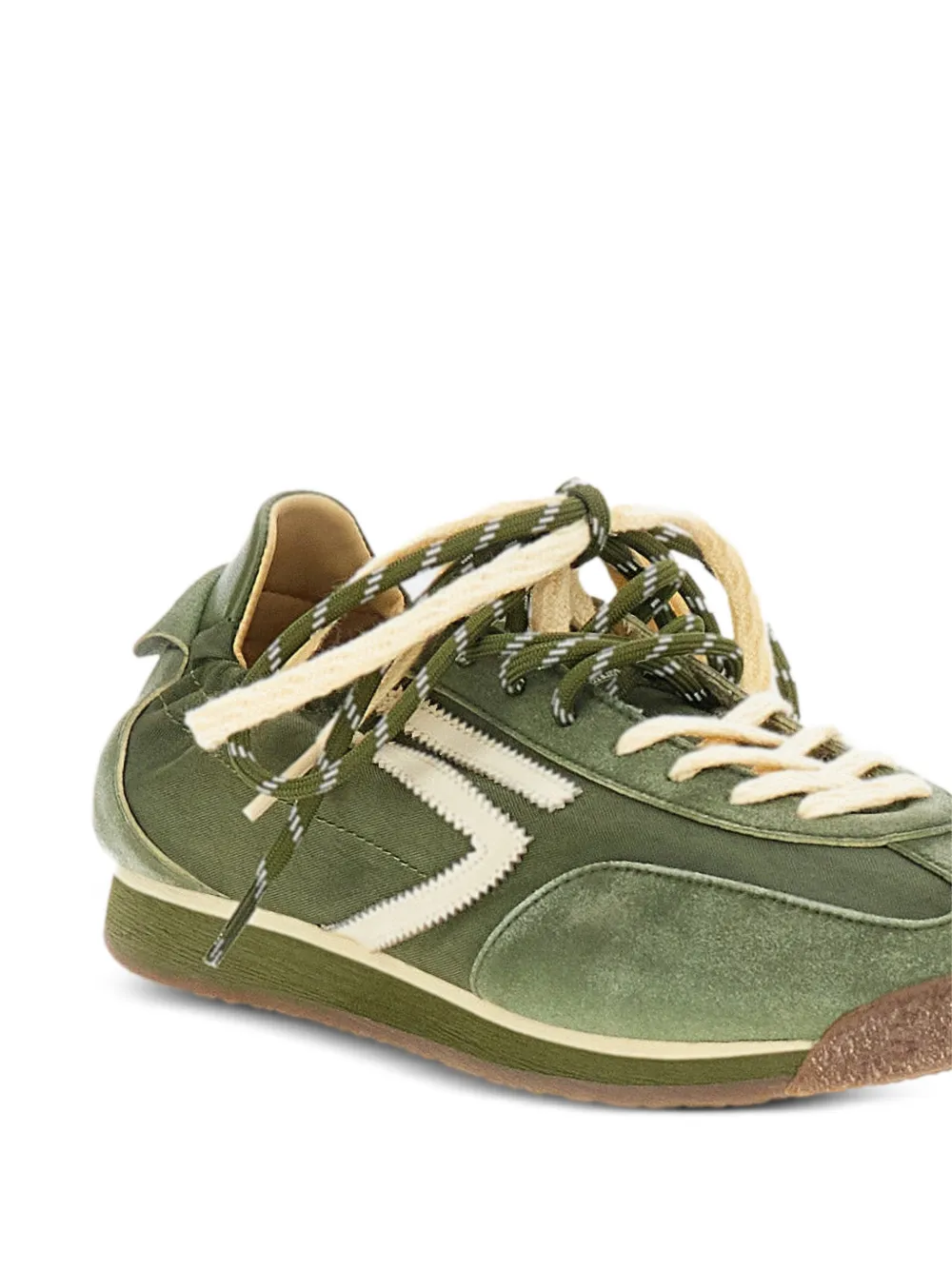 Puraai Panther logo-detail sneakers Groen